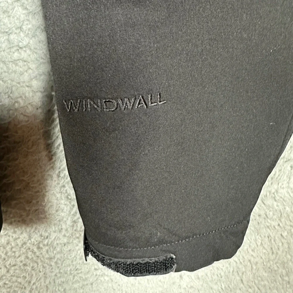 The North Face Mens M WindWall Fleece Lined Softshell Jacket Black Outdoors Hike